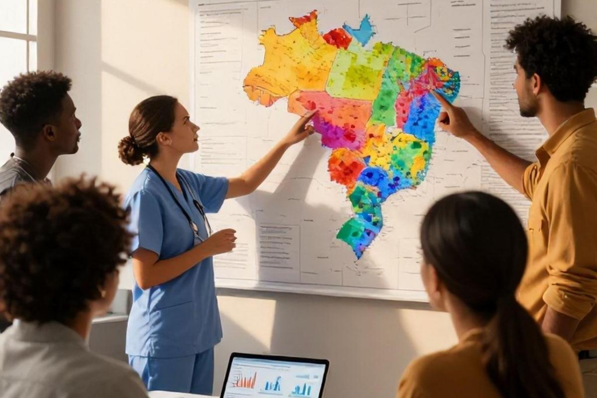 Distribuição das vagas por UBS