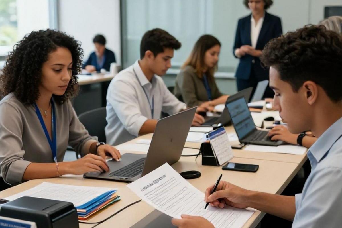 Responsabilidades da banca: inscrições e aplicação das etapas