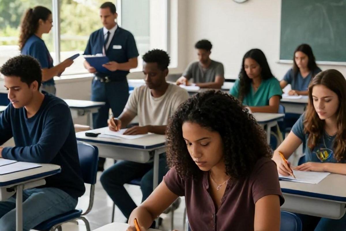 Locais de prova e logística no dia