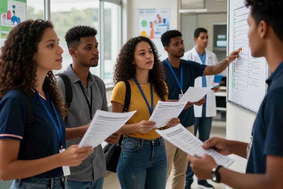 Distribuição das vagas no Hospital Escola da UFPel (HE-UFPel)